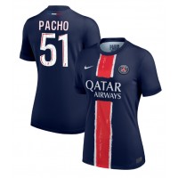 Fotbalové Dres Paris Saint-Germain Willian Pacho #51 Dámské Domácí 2024-25 Krátký Rukáv